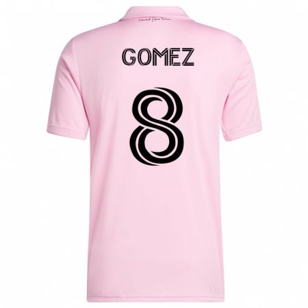 Kandiny Kinder Diego Gómez #8 Rosa Heimtrikot Trikot 2023/24 T-Shirt