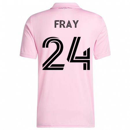 Kandiny Kinder Ian Fray #24 Rosa Heimtrikot Trikot 2023/24 T-Shirt