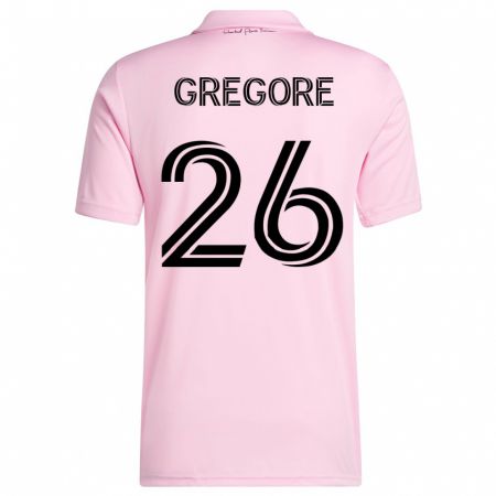 Kandiny Kinder Gregore #26 Rosa Heimtrikot Trikot 2023/24 T-Shirt