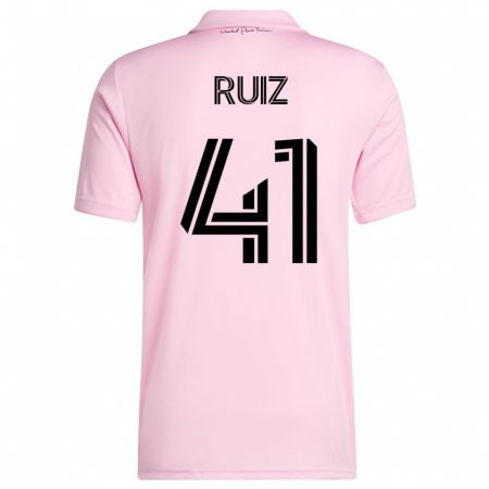 Kandiny Kinder David Ruíz #41 Rosa Heimtrikot Trikot 2023/24 T-Shirt