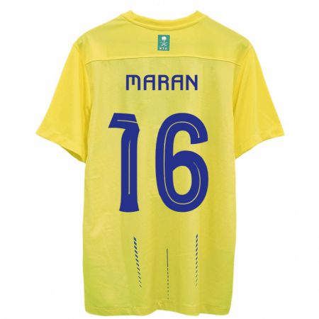 Kandiny Kinder Mohammed Maran #16 Gelb Heimtrikot Trikot 2023/24 T-Shirt