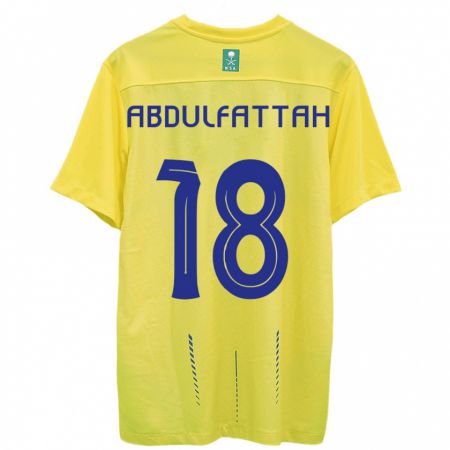 Kandiny Kinder Abdulfattah Adam #18 Gelb Heimtrikot Trikot 2023/24 T-Shirt