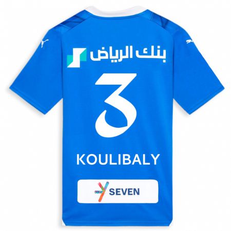 Kandiny Kinder Kalidou Koulibaly #3 Blau Heimtrikot Trikot 2023/24 T-Shirt