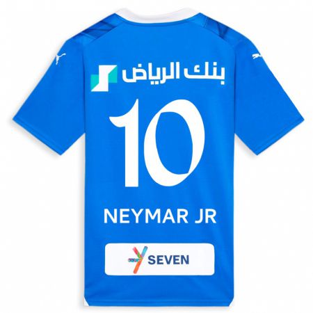 Kandiny Kinder Neymar #10 Blau Heimtrikot Trikot 2023/24 T-Shirt