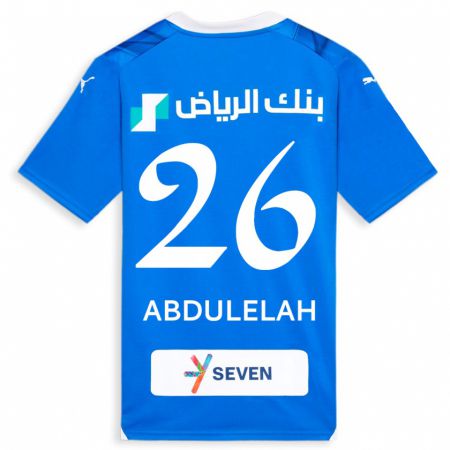 Kandiny Kinder Abdulelah Al-Malki #26 Blau Heimtrikot Trikot 2023/24 T-Shirt