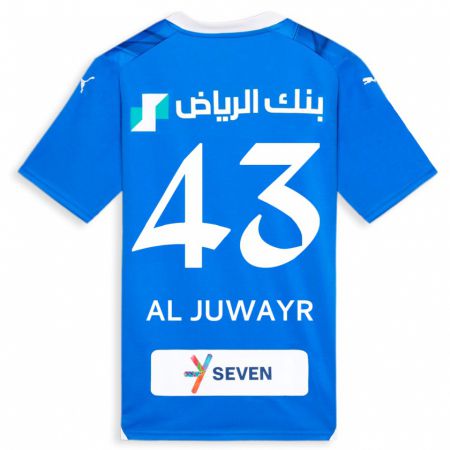 Kandiny Kinder Musab Al-Juwayr #43 Blau Heimtrikot Trikot 2023/24 T-Shirt
