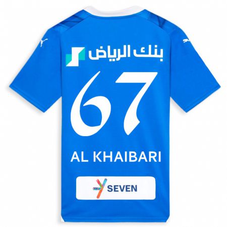 Kandiny Kinder Mohammed Al-Khaibari #67 Blau Heimtrikot Trikot 2023/24 T-Shirt