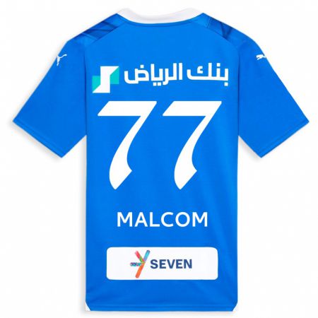 Kandiny Kinder Malcom #77 Blau Heimtrikot Trikot 2023/24 T-Shirt