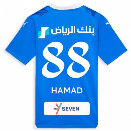 Kandiny Kinder Hamad Al-Yami #88 Blau Heimtrikot Trikot 2023/24 T-Shirt