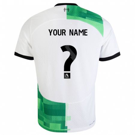 Kandiny Kinder Ihren Namen #0 Weiß Grün Auswärtstrikot Trikot 2023/24 T-Shirt