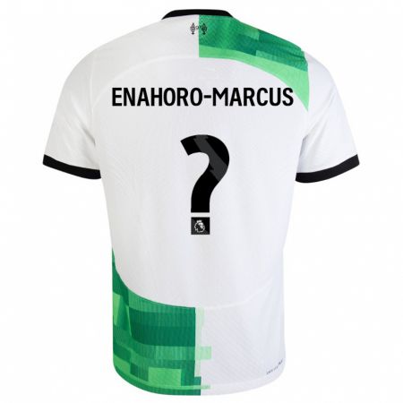 Kandiny Kinder Louis Enahoro-Marcus #0 Weiß Grün Auswärtstrikot Trikot 2023/24 T-Shirt