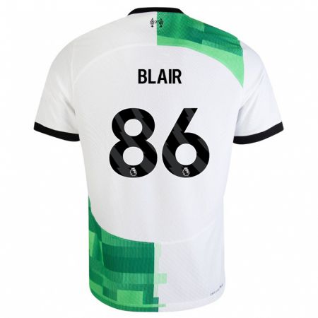 Kandiny Kinder Harvey Blair #86 Weiß Grün Auswärtstrikot Trikot 2023/24 T-Shirt