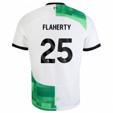 Kandiny Kinder Gilly Flaherty #25 Weiß Grün Auswärtstrikot Trikot 2023/24 T-Shirt