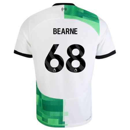 Kandiny Kinder Jack Bearne #68 Weiß Grün Auswärtstrikot Trikot 2023/24 T-Shirt