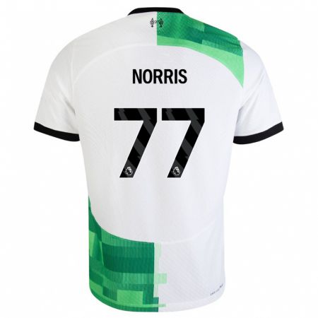Kandiny Kinder James Norris #77 Weiß Grün Auswärtstrikot Trikot 2023/24 T-Shirt