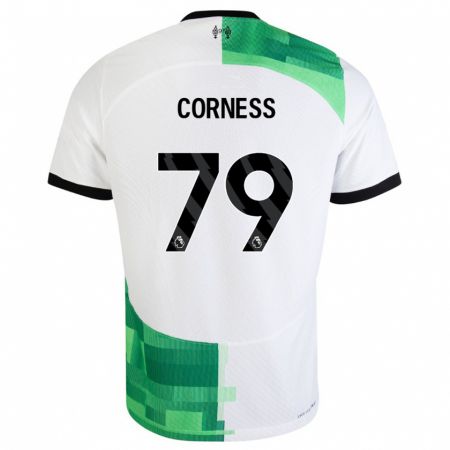 Kandiny Kinder Dominic Corness #79 Weiß Grün Auswärtstrikot Trikot 2023/24 T-Shirt