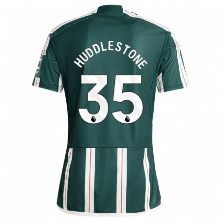 Kandiny Kinder Tom Huddlestone #35 Dunkelgrün Auswärtstrikot Trikot 2023/24 T-Shirt