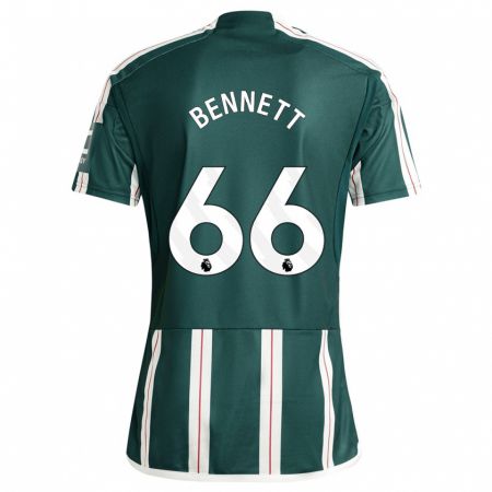Kandiny Kinder Rhys Bennett #66 Dunkelgrün Auswärtstrikot Trikot 2023/24 T-Shirt