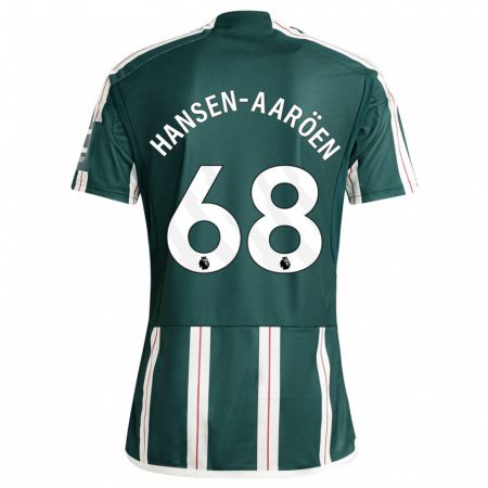 Kandiny Kinder Isak Hansen-Aaröen #68 Dunkelgrün Auswärtstrikot Trikot 2023/24 T-Shirt