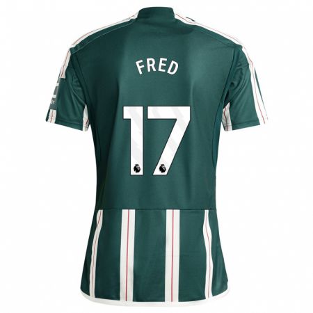 Kandiny Kinder Fred #17 Dunkelgrün Auswärtstrikot Trikot 2023/24 T-Shirt