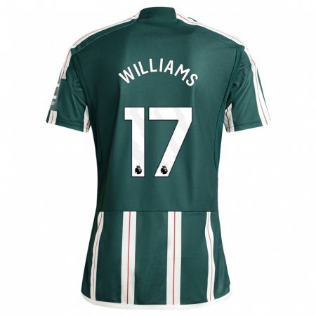 Kandiny Kinder Rachel Williams #17 Dunkelgrün Auswärtstrikot Trikot 2023/24 T-Shirt