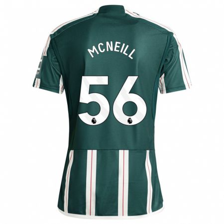 Kandiny Kinder Charlie Mcneill #56 Dunkelgrün Auswärtstrikot Trikot 2023/24 T-Shirt