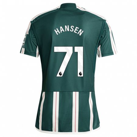 Kandiny Kinder Isak Hansen-Aaroen #71 Dunkelgrün Auswärtstrikot Trikot 2023/24 T-Shirt