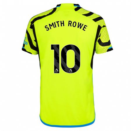Kandiny Kinder Emile Smith Rowe #10 Gelb Auswärtstrikot Trikot 2023/24 T-Shirt