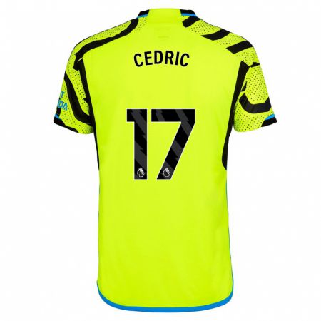 Kandiny Kinder Cédric Soares #17 Gelb Auswärtstrikot Trikot 2023/24 T-Shirt
