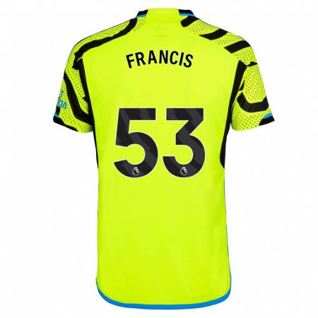 Kandiny Kinder Jack Henry-Francis #53 Gelb Auswärtstrikot Trikot 2023/24 T-Shirt