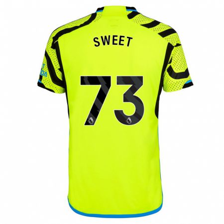 Kandiny Kinder James Sweet #73 Gelb Auswärtstrikot Trikot 2023/24 T-Shirt