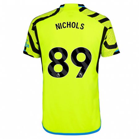 Kandiny Kinder Josh Nichols #89 Gelb Auswärtstrikot Trikot 2023/24 T-Shirt