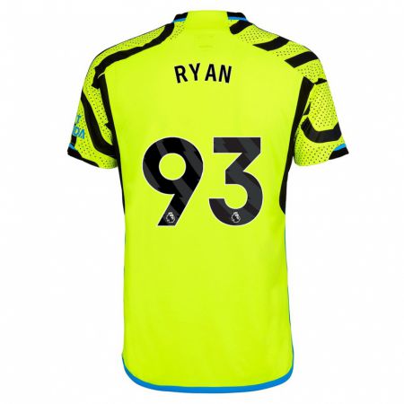 Kandiny Kinder Kamarni Ryan #93 Gelb Auswärtstrikot Trikot 2023/24 T-Shirt