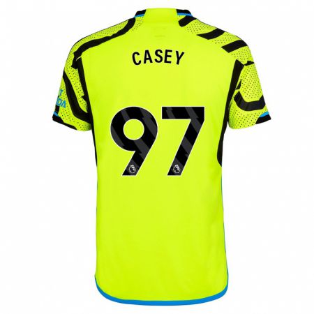 Kandiny Kinder Dan Casey #97 Gelb Auswärtstrikot Trikot 2023/24 T-Shirt
