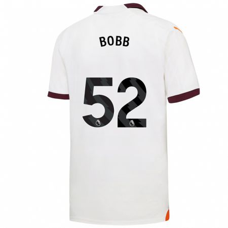 Kandiny Kinder Oscar Bobb #52 Weiß Auswärtstrikot Trikot 2023/24 T-Shirt