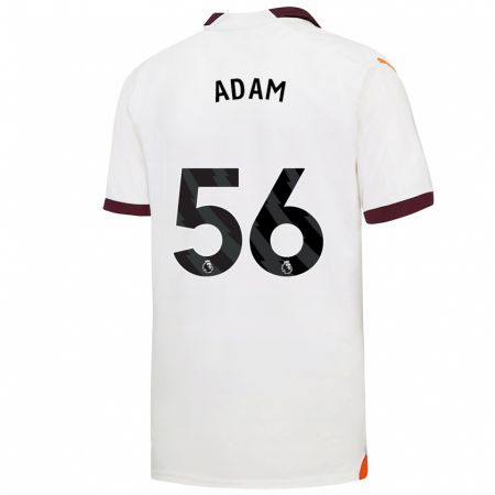Kandiny Kinder Josh Adam #56 Weiß Auswärtstrikot Trikot 2023/24 T-Shirt