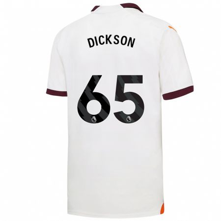 Kandiny Kinder Will Dickson #65 Weiß Auswärtstrikot Trikot 2023/24 T-Shirt