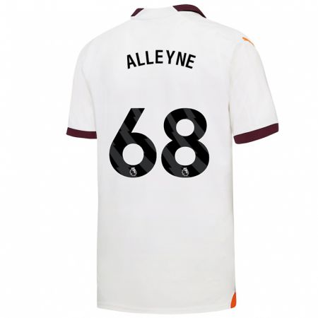 Kandiny Kinder Max Alleyne #68 Weiß Auswärtstrikot Trikot 2023/24 T-Shirt
