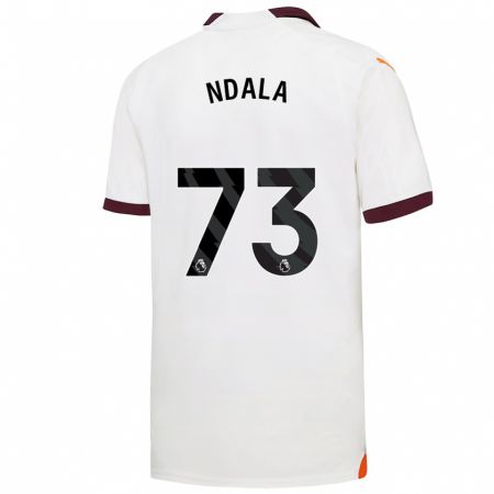 Kandiny Kinder Joel Ndala #73 Weiß Auswärtstrikot Trikot 2023/24 T-Shirt