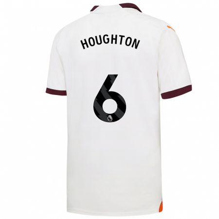 Kandiny Kinder Steph Houghton #6 Weiß Auswärtstrikot Trikot 2023/24 T-Shirt