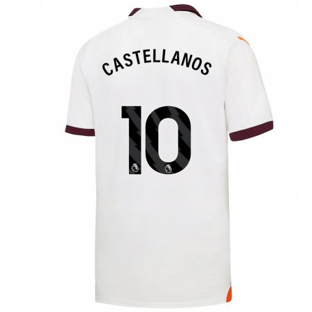Kandiny Kinder Deyna Castellanos #10 Weiß Auswärtstrikot Trikot 2023/24 T-Shirt