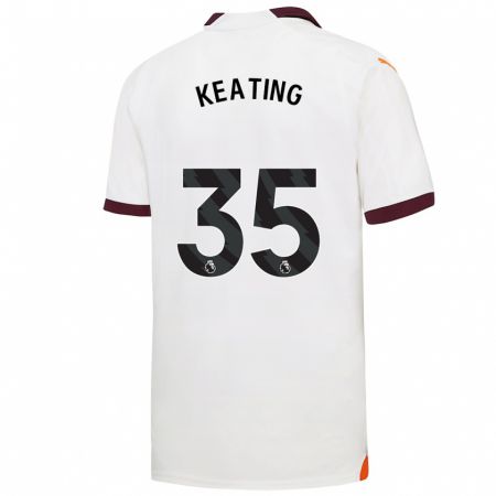 Kandiny Kinder Khiara Keating #35 Weiß Auswärtstrikot Trikot 2023/24 T-Shirt