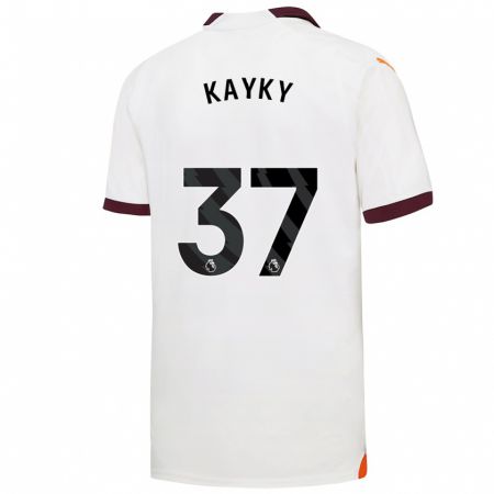Kandiny Kinder Kayky #37 Weiß Auswärtstrikot Trikot 2023/24 T-Shirt