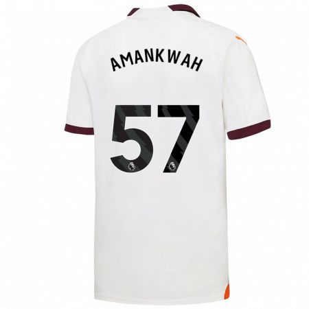 Kandiny Kinder Yeboah Amankwah #57 Weiß Auswärtstrikot Trikot 2023/24 T-Shirt