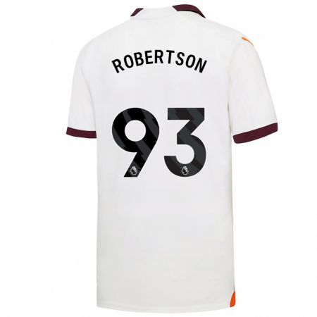 Kandiny Kinder Alex Robertson #93 Weiß Auswärtstrikot Trikot 2023/24 T-Shirt