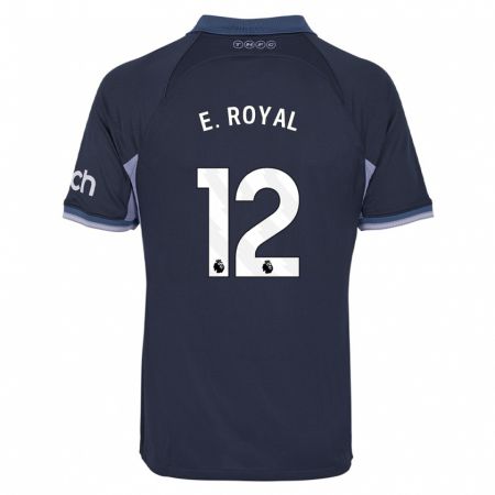 Kandiny Kinder Emerson Royal #12 Dunkelblau Auswärtstrikot Trikot 2023/24 T-Shirt