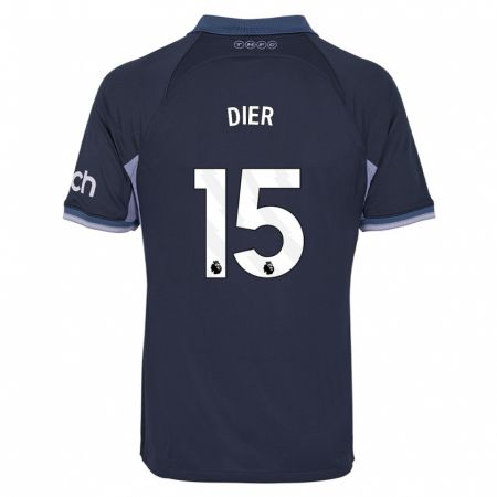 Kandiny Kinder Eric Dier #15 Dunkelblau Auswärtstrikot Trikot 2023/24 T-Shirt
