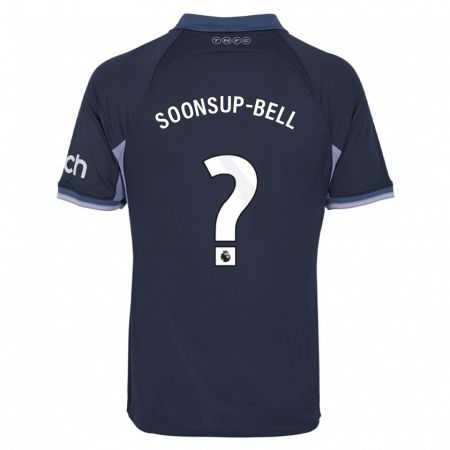 Kandiny Kinder Jude Soonsup-Bell #0 Dunkelblau Auswärtstrikot Trikot 2023/24 T-Shirt