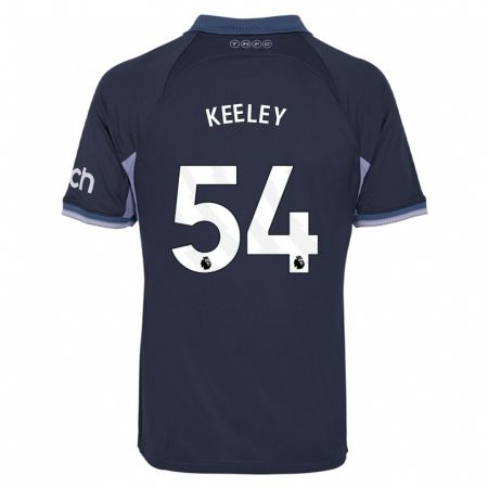 Kandiny Kinder Josh Keeley #54 Dunkelblau Auswärtstrikot Trikot 2023/24 T-Shirt