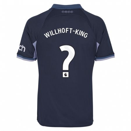 Kandiny Kinder Han Willhoft-King #0 Dunkelblau Auswärtstrikot Trikot 2023/24 T-Shirt